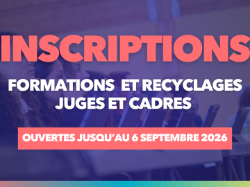 Inscriptions formations des juges et des cadres de gymnastique en Région Sud