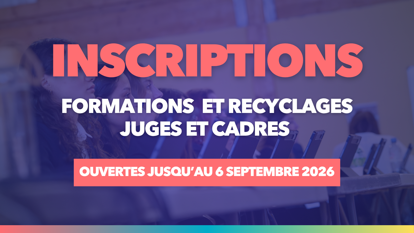 Inscriptions formations des juges et des cadres de gymnastique en Région Sud